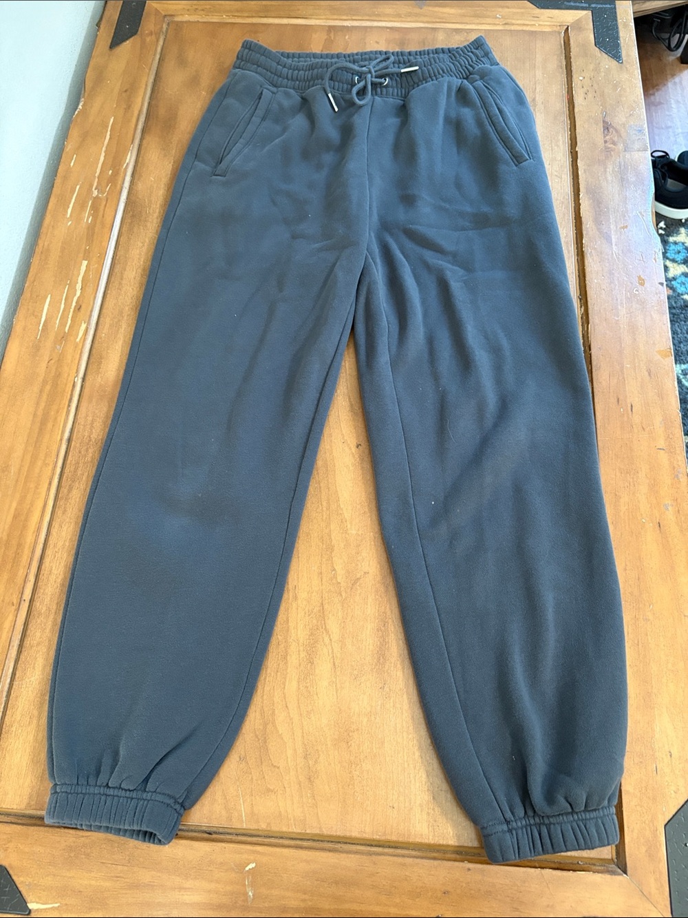 Abercrombie & Fitch Gray Fleece Joggers Size Medium